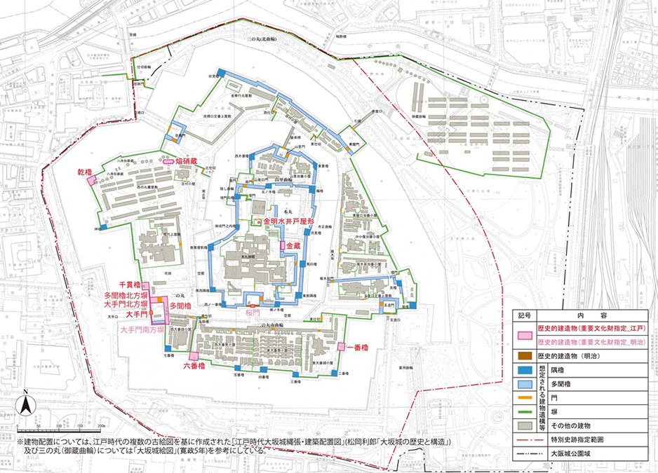 徳川期の建物配置図
