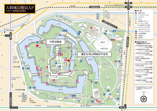 大阪城公園園内マップ