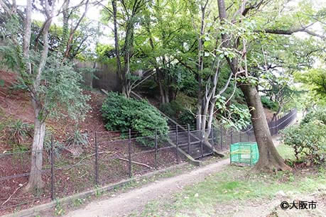 写真１．地下石垣保存施設遠景