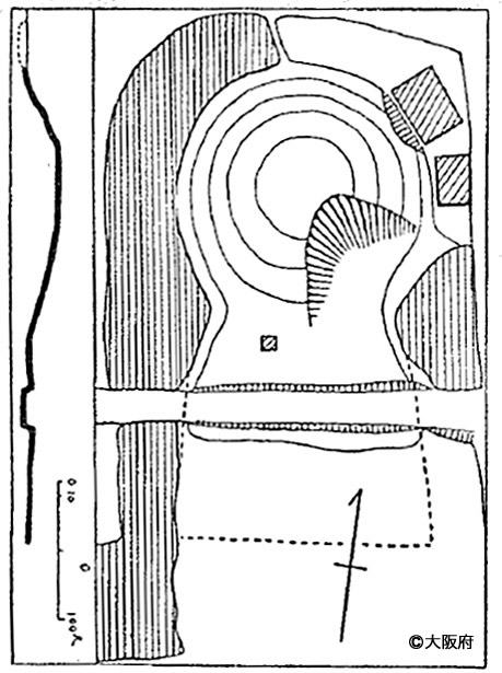 図３．御勝山古墳外形図