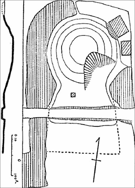 図６．御勝山古墳外形図