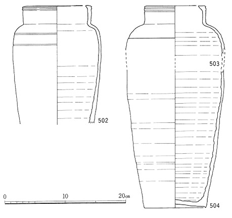 図２．出土したベトナム産陶器実測図