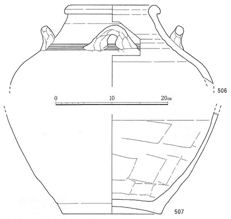 図３．出土したタイ産陶器