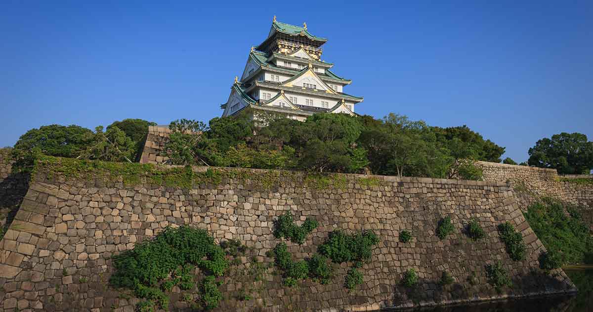 大阪城の撮影スポット 西の丸庭園からの眺望 その１