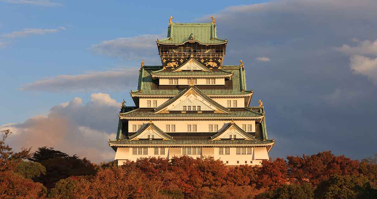 大阪城の撮影スポット 西の丸庭園からの眺望 その２