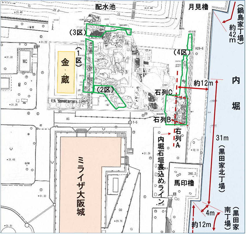 図1．調査区の位置と4区の遺構