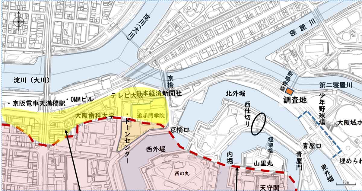 地層から見る大坂城北辺の豊臣時代